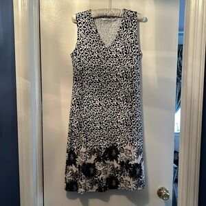 Liz Claiborne black and white pattern sundress